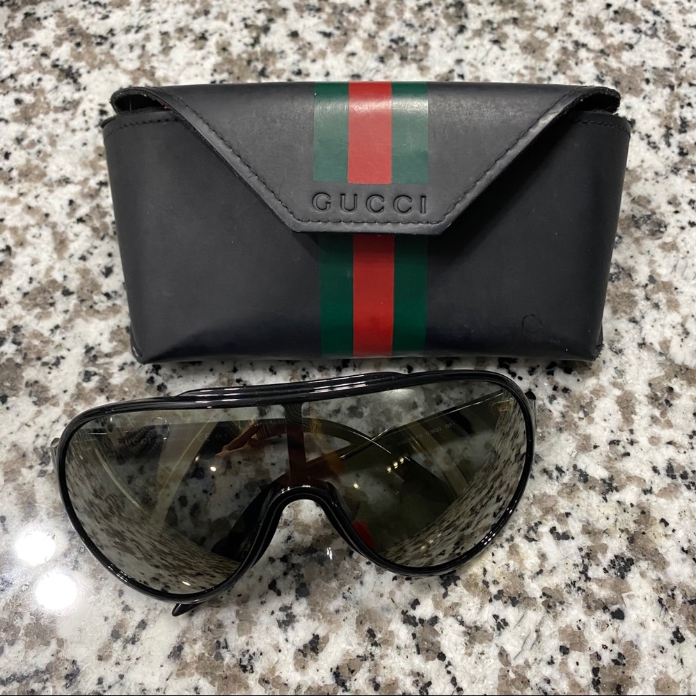 GUCCI USED SUNGLASSES MEN AVIATOR 1004/S D28QG